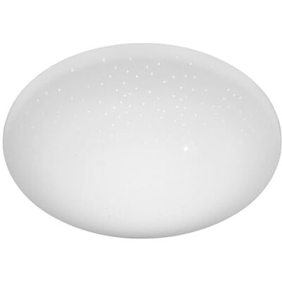 meineWunschleuchte Taklampa med stjärnhimmelseffekt, Ø 28 cm, IP44, stänkskydd för badrum, hall och vardagsrum, vit SP1001R28S meineWunschleuchte Taklampa med stjärnhimmelseffekt, Ø 28 cm, IP44, stänkskydd för badrum, hall och vardagsrum, vit SP1001R28S