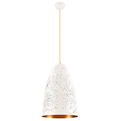 Homemania Hängande lampa Agora golvlampa, vit, guld metall, 20 x 20 x 120 cm, 1 x Max 40 W, E27 Homemania Hängande lampa Agora golvlampa, vit, guld metall, 20 x 20 x 120 cm, 1 x Max 40 W, E27