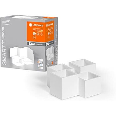 LEDVANCE SMART+ WiFi DECOR taklampa, vit, 22W, 1680lm, justerbart vitt ljus, dimbart, 3000-6500K, ljusfördelning upp och ner, styrbar av app, kompatibel med Amazon, Google, etc. LEDVANCE SMART+ WiFi DECOR taklampa, vit, 22W, 1680lm, justerbart vitt ljus, dimbart, 3000-6500K, ljusfördelning upp och ner, styrbar av app, kompatibel med Amazon, Google, etc.