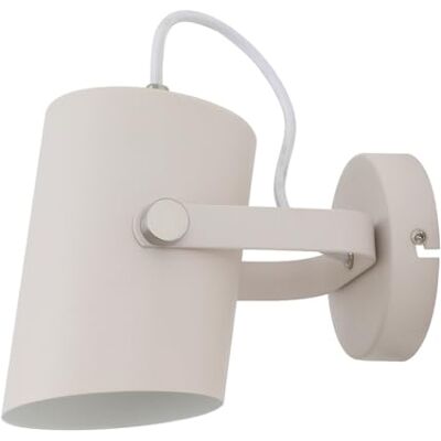 WatioWave E27 vägglampa med vit tygkabel, dekorativ och funktionell belysning, idealisk för moderna och mysiga miljöer. WatioWave E27 vägglampa med vit tygkabel, dekorativ och funktionell belysning, idealisk för moderna och mysiga miljöer.