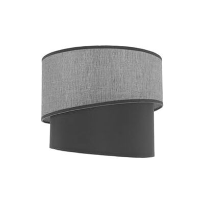 VoltShine Hängande lampskärm lampskärm E27 i grå, mått 30 x 25 x 20 cm, perfekt för att skapa eleganta miljöer VoltShine Hängande lampskärm lampskärm E27 i grå, mått 30 x 25 x 20 cm, perfekt för att skapa eleganta miljöer