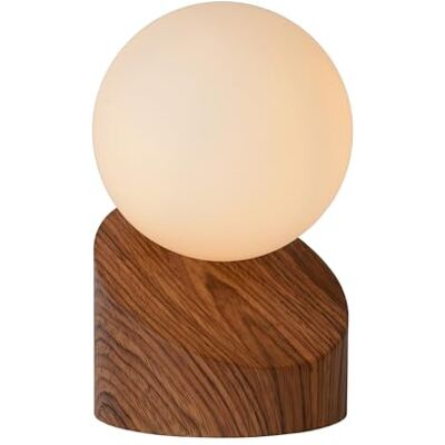 LUCIDE LEN – bordslampa – Ø 10 cm – 1 x G9 – trä LUCIDE LEN – bordslampa – Ø 10 cm – 1 x G9 – trä