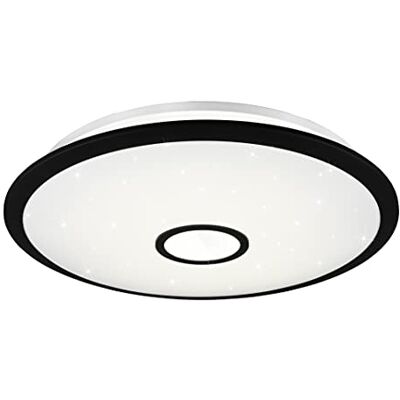 Trio Leuchten LED taklampa Okinawa 679110032, plast svart matt vit inkl. 50 watt LED, fjärrkontroll Trio Leuchten LED taklampa Okinawa 679110032, plast svart matt vit inkl. 50 watt LED, fjärrkontroll