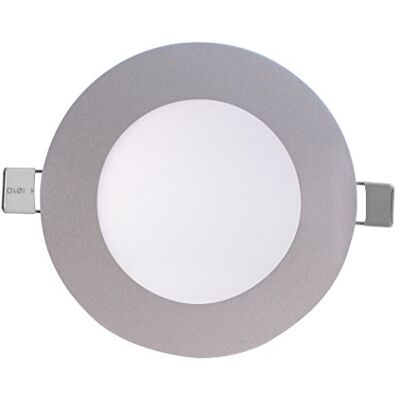 7H Sevenon SevenOn LED 64533 SMD LED-downlight extra platt rund, matt aluminium, 8 W, 120°, 600 lumen, 4 000 K, neutral vit, IP20, ej dimbar. 7H Sevenon SevenOn LED 64533 SMD LED-downlight extra platt rund, matt aluminium, 8 W, 120°, 600 lumen, 4 000 K, neutral vit, IP20, ej dimbar.