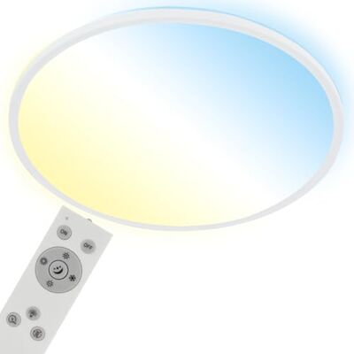 BRILONER LED taklampa CCT, LED taklampa bakgrundsbelysning, ultra platt, dimbar, fjärrkontroll, varm vit, neutral vit, kall vit, 480x30mm BRILONER LED taklampa CCT, LED taklampa bakgrundsbelysning, ultra platt, dimbar, fjärrkontroll, varm vit, neutral vit, kall vit, 480x30mm