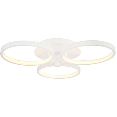 Homemania Orbis Rund taklampa i metall, rund, vit, 56 x 56 x 12 cm, 1 x LED, 45 W, 4725 LM, 4 200 K, naturligt vitt ljus Homemania Orbis Rund taklampa i metall, rund, vit, 56 x 56 x 12 cm, 1 x LED, 45 W, 4725 LM, 4 200 K, naturligt vitt ljus