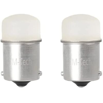 cyclingcolors 2x LED-lampa 12 V 21W BA15S 12x led flöde 5 mm vit bil motorcykel traktor släpvagn cyclingcolors 2x LED-lampa 12 V 21W BA15S 12x led flöde 5 mm vit bil motorcykel traktor släpvagn