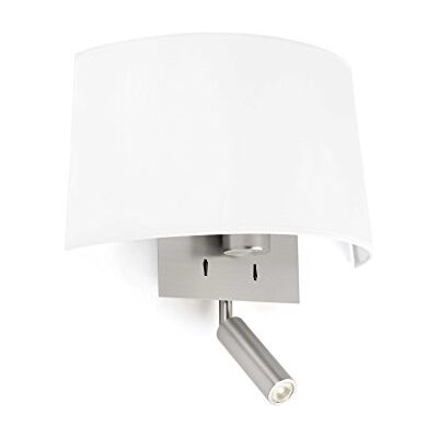 FARO BARCELONA Volt vit 1 x E27 20 W med LED-läsare FARO BARCELONA Volt vit 1 x E27 20 W med LED-läsare