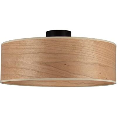 Sotto Luce Tsuri Taklampa i nordisk stil, 1 ljus, körsbärsträ lampskärm, svart bas, 1 x E27, Ø 45 cm Sotto Luce Tsuri Taklampa i nordisk stil, 1 ljus, körsbärsträ lampskärm, svart bas, 1 x E27, Ø 45 cm