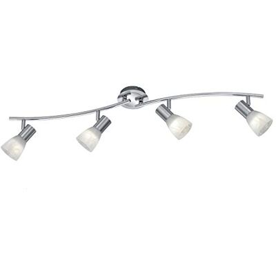 Trio Leuchten LED-taklampa "Levisto" i nickel matt, glas alabasterfarbig vit 871010407 Trio Leuchten LED-taklampa "Levisto" i nickel matt, glas alabasterfarbig vit 871010407