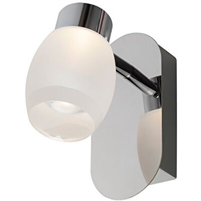 Sulion Clart LED-lampa, lämplig för bad, 5 W, grå 9 x 15 x 18 cm Sulion Clart LED-lampa, lämplig för bad, 5 W, grå 9 x 15 x 18 cm