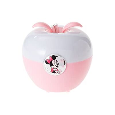 VALENTI & CO. Disney Mimmi Nattlampa för barn med färgglad LED-lampa för sängkromoterapi, magiska kontroller med andetag och silverfinish VALENTI & CO. Disney Mimmi Nattlampa för barn med färgglad LED-lampa för sängkromoterapi, magiska kontroller med andetag och silverfinish