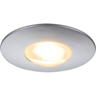 SLV DEKLED infällt ljus, rund, metall, 1 W LED, varm vit, 3 000 K, aluminium, silvergrå SLV DEKLED infällt ljus, rund, metall, 1 W LED, varm vit, 3 000 K, aluminium, silvergrå