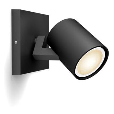 Philips White Ambiance Runner 1 Spot Zwart, inkl. 1 x 5 W GU10 LED-lampa + dimmer, dimbaar, all tinten wit, bedienbaar via app, kompatibel med Amazon Alexa, nieuwe generatie Philips White Ambiance Runner 1 Spot Zwart, inkl. 1 x 5 W GU10 LED-lampa + dimmer, dimbaar, all tinten wit, bedienbaar via app, kompatibel med Amazon Alexa, nieuwe generatie