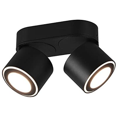 Trio Leuchten LED takmontering och montering Taurus 652910232, metall svart matt, inkl. 2 x 3,5 watt 2 x 1,5 watt LED Trio Leuchten LED takmontering och montering Taurus 652910232, metall svart matt, inkl. 2 x 3,5 watt 2 x 1,5 watt LED