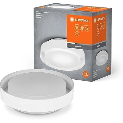 LEDVANCE ORBIS Madrid taklampa 290mm, vit, E27-uttag, kan utrustas med en smart lampa, högkvalitativ, modern design, metallhus, lämpligt för interiörer, runda, IP20-skyddsklass LEDVANCE ORBIS Madrid taklampa 290mm, vit, E27-uttag, kan utrustas med en smart lampa, högkvalitativ, modern design, metallhus, lämpligt för interiörer, runda, IP20-skyddsklass