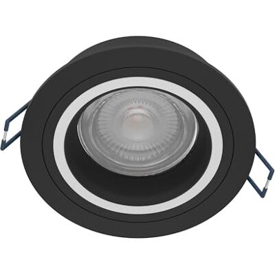 EGLO connect.z Carosso-Z infälld LED-spotlight, ZigBee infälld lampa, appstyrbar, Alexa röststyrd, varmvit – kall, RGB, dimbar, matt svart aluminium, Ø 9,3 cm EGLO connect.z Carosso-Z infälld LED-spotlight, ZigBee infälld lampa, appstyrbar, Alexa röststyrd, varmvit – kall, RGB, dimbar, matt svart aluminium, Ø 9,3 cm