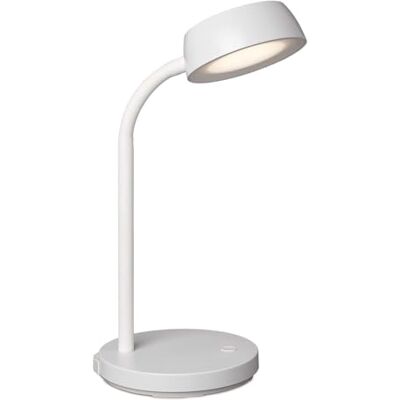 Maul abby LED skrivbord liten skrivbord med stativ modern bord för skrivbord flexibel LED-lampa med 3 000 K färgtemperatur vit Maul abby LED skrivbord liten skrivbord med stativ modern bord för skrivbord flexibel LED-lampa med 3 000 K färgtemperatur vit