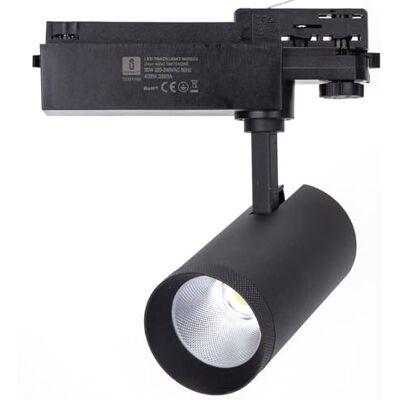 Blendend 30 W svart LED-spotlight, 4 trådar, idealisk för kommersiell och hembelysning, energieffektivitet och lång livslängd. Blendend 30 W svart LED-spotlight, 4 trådar, idealisk för kommersiell och hembelysning, energieffektivitet och lång livslängd.