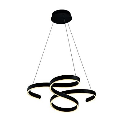 Trio Leuchten LED-pendellampa Francis 371310142, metall svart matt, inkl. 52 watt LED, strömbrytare dimmer Trio Leuchten LED-pendellampa Francis 371310142, metall svart matt, inkl. 52 watt LED, strömbrytare dimmer