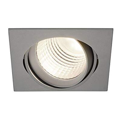 SLV NEW TRIA DLMI SQUARE downlight, silvergrå, 4000 K, 60°, metall SLV NEW TRIA DLMI SQUARE downlight, silvergrå, 4000 K, 60°, metall
