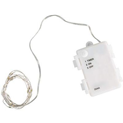 Rayher 69252159 mini LED-ljusslinga för utomhusdrift, ljusgul, 130 cm, 20 lysdioder, batteridriven Rayher 69252159 mini LED-ljusslinga för utomhusdrift, ljusgul, 130 cm, 20 lysdioder, batteridriven
