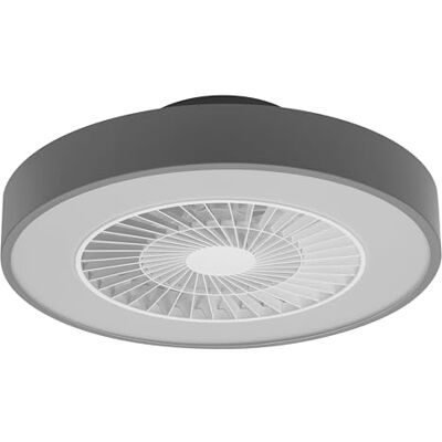 OSRAM WiFi takfläkt med LED-lampa, ljusfärg varmvit till dagsljusvit, 2500 lumen, WiFi-kontroll & fjärrkontroll, dimbar, 78W, grå OSRAM WiFi takfläkt med LED-lampa, ljusfärg varmvit till dagsljusvit, 2500 lumen, WiFi-kontroll & fjärrkontroll, dimbar, 78W, grå