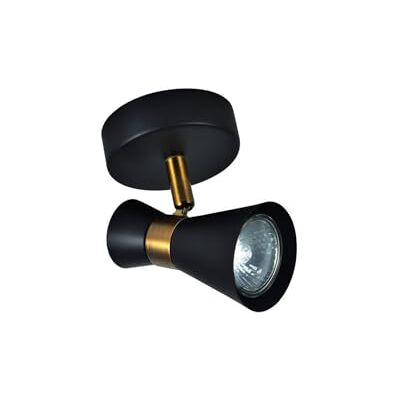 Zarivy 1 x GU10 spotlight, svart och läder, mått 15 x 12 x 8,5 cm, perfekt för dekorativ och funktionell belysning inomhus. Zarivy 1 x GU10 spotlight, svart och läder, mått 15 x 12 x 8,5 cm, perfekt för dekorativ och funktionell belysning inomhus.