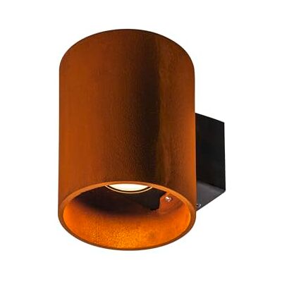 SLV Väggbygglampa RUSTY UP/DOWN WL/belysning för väggar, vägar, ingångar, LED-spotlights utomhus, bygglampa utomhus, trädgårdslampa/IP65 14,0 W 525 lm rost, vägglampa – rund, 1004651 SLV Väggbygglampa RUSTY UP/DOWN WL/belysning för väggar, vägar, ingångar, LED-spotlights utomhus, bygglampa utomhus, trädgårdslampa/IP65 14,0 W 525 lm rost, vägglampa – rund, 1004651
