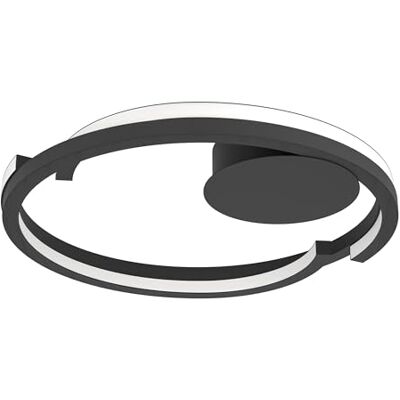 EGLO LED taklampa Mezzomonte, dimbar, för vardagsrum, hall och sovrum, svart metall, varm- till kallvit, Ø 48 cm EGLO LED taklampa Mezzomonte, dimbar, för vardagsrum, hall och sovrum, svart metall, varm- till kallvit, Ø 48 cm