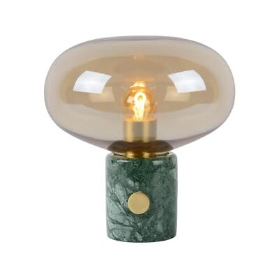 LUCIDE Charlize – bord – Ø 23 cm – 1 x E27 – bärnsten LUCIDE Charlize – bord – Ø 23 cm – 1 x E27 – bärnsten