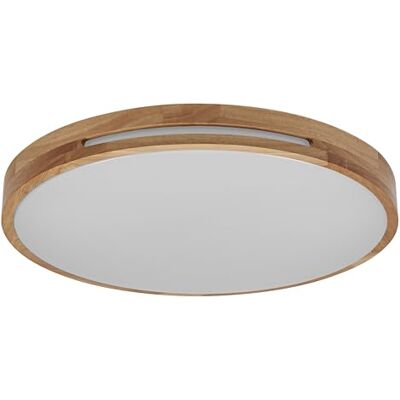 OSRAM ORBIS Woodburry LED wall/ceiling light with wood decor, 24 W, 1,500 lm, 3,000 K, 390-mm diameter, 830 friendly warm white, IP20 protection, mounting screws and dowels included OSRAM ORBIS Woodburry LED wall/ceiling light with wood decor, 24 W, 1,500 lm, 3,000 K, 390-mm diameter, 830 friendly warm white, IP20 protection, mounting screws and dowels included
