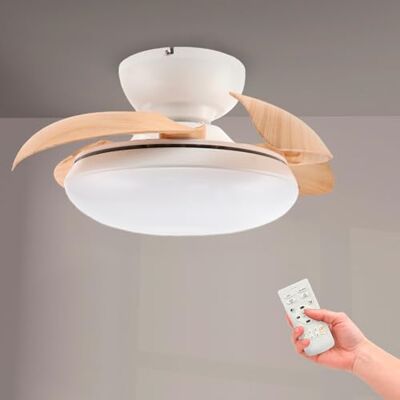 M mimotec Mushroom LED takfläkt vit finish naturligt trä Ø72,5 cm, tyst DC-motor, 24 W dimbar LED 3CCT 2700–6 500 K, 2 400 lm, fjärrkontroll, timer, sommar-/vinterfunktion. M mimotec Mushroom LED takfläkt vit finish naturligt trä Ø72,5 cm, tyst DC-motor, 24 W dimbar LED 3CCT 2700–6 500 K, 2 400 lm, fjärrkontroll, timer, sommar-/vinterfunktion.