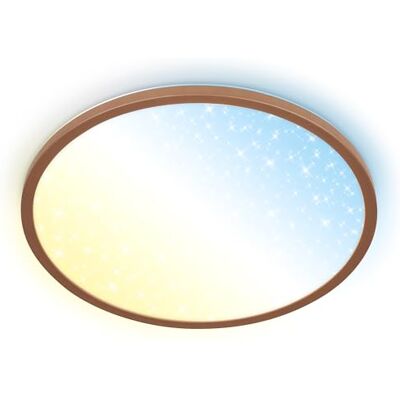 BRILONER LED-panel med fjärrkontroll, dimbar ljusstyrka, stjärnhimmel, CCT varmvit till kallvit, vardagsrum, sovrum, taklampa, 37,5 x 4,5 cm, kaffe BRILONER LED-panel med fjärrkontroll, dimbar ljusstyrka, stjärnhimmel, CCT varmvit till kallvit, vardagsrum, sovrum, taklampa, 37,5 x 4,5 cm, kaffe