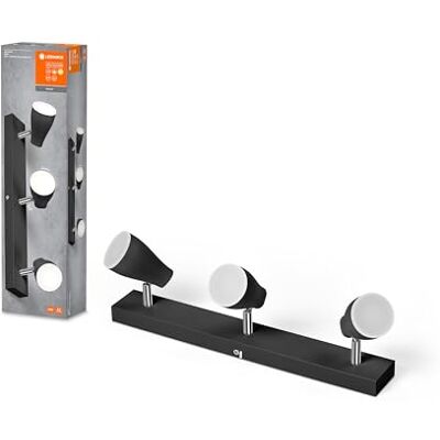 LEDVANCE LED SPOT PEAR spotlight GU10, svart, 3X4.3W, 1050lm, 444mm, varmvit ljusfärg, riktat huvud, enkel installation, kan kombineras med smarta GU10-lampor, IP20, 2700K LEDVANCE LED SPOT PEAR spotlight GU10, svart, 3X4.3W, 1050lm, 444mm, varmvit ljusfärg, riktat huvud, enkel installation, kan kombineras med smarta GU10-lampor, IP20, 2700K