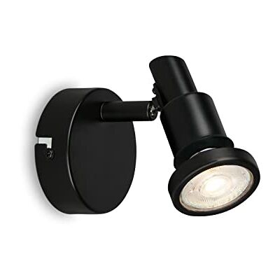 BRILONER - LED vägglampa badrum, justerbar, LED vägglampa badrum, IP44, varm vit ljusfärg, GU10, svart, 80x106 (DxH) BRILONER - LED vägglampa badrum, justerbar, LED vägglampa badrum, IP44, varm vit ljusfärg, GU10, svart, 80x106 (DxH)