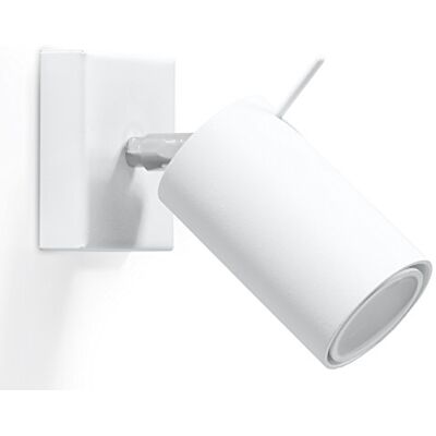 MiaLux Sollux Lighting vägglampa, stål, vit MiaLux Sollux Lighting vägglampa, stål, vit