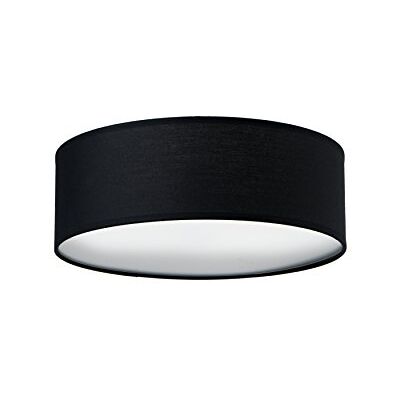 Sotto Luce Modern taklampa med 3 lampor svart tyg vit bas 3 x E27 Ø 30 cm Sotto Luce Modern taklampa med 3 lampor svart tyg vit bas 3 x E27 Ø 30 cm