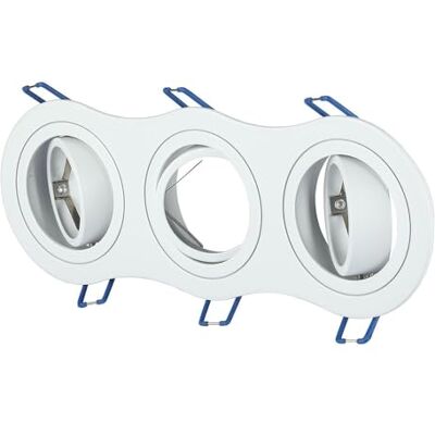 V-TAC VT-784 3XGu10 Montering Rund Vit V-TAC VT-784 3XGu10 Montering Rund Vit