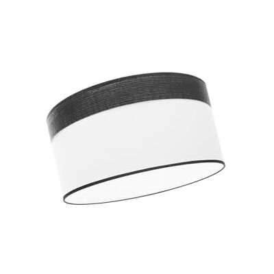 Zarivy Hängande lampskärm 50 x 50 x 22 cm i vitt och svart trä med diffusor ingår, perfekt för att belysa moderna dekorationer. Zarivy Hängande lampskärm 50 x 50 x 22 cm i vitt och svart trä med diffusor ingår, perfekt för att belysa moderna dekorationer.