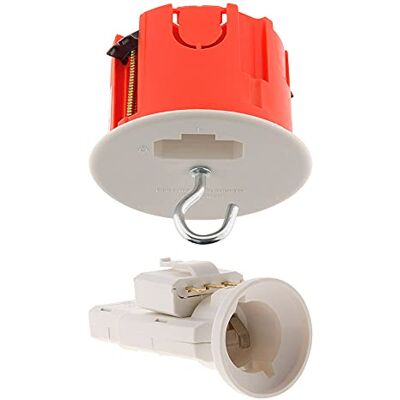 Zenitech DCL Center Point Kit Pour Murs En Plaque De Plâtre ø65mm Avec Prise, Douille E27 Et Crochet Installation Facile Pour Éclairages Sur Murs Creux Rouge Kit Complet Zenitech DCL Center Point Kit Pour Murs En Plaque De Plâtre ø65mm Avec Prise, Douille E27 Et Crochet Installation Facile Pour Éclairages Sur Murs Creux Rouge Kit Complet