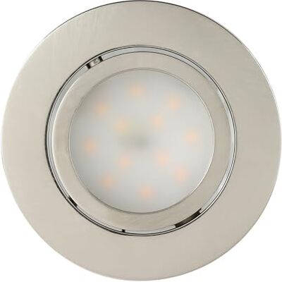 EGLO 3-pack LED infällda spotlights Pineda, vridbar takspot i silverplast, platt varmvit, 4,9 W, 1080 lumen, 3000 K, Ø 8,4 cm EGLO 3-pack LED infällda spotlights Pineda, vridbar takspot i silverplast, platt varmvit, 4,9 W, 1080 lumen, 3000 K, Ø 8,4 cm
