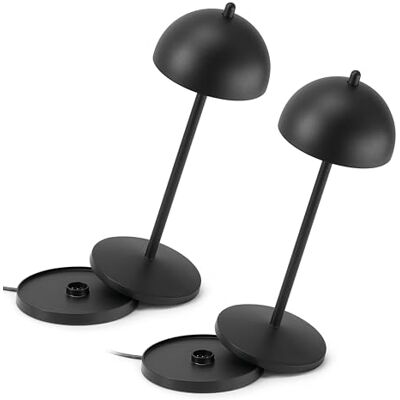 LA VILLE LUMIÈRE LA VILLE LUMIÖNRE LVL set med 2 EvaG trådlösa bordslampor – LED touch-dimbar lampa för inomhus/utomhus IP65 – ljustemperatur från 2200 till 3 000 K, lång livslängd, aluminium, svart LA VILLE LUMIÈRE LA VILLE LUMIÖNRE LVL set med 2 EvaG trådlösa bordslampor – LED touch-dimbar lampa för inomhus/utomhus IP65 – ljustemperatur från 2200 till 3 000 K, lång livslängd, aluminium, svart