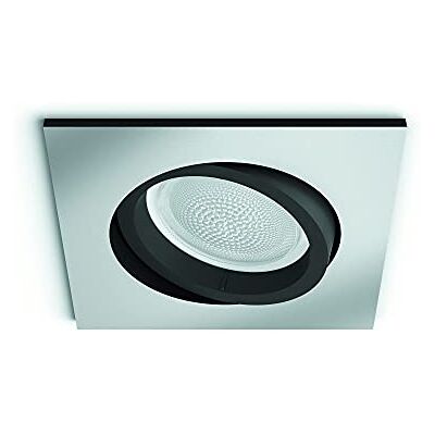 Philips Centura silver kvadrat: infälld spotlight, GU10 spotlights, White and Color, Zigbee & Bluetooth, trådlös, kompatibel med Amazon Alexa (Echo Dot), Google Home Assistant (Google Mini, Google Home) och Siri (Apple Homepod) Philips Centura silver kvadrat: infälld spotlight, GU10 spotlights, White and Color, Zigbee & Bluetooth, trådlös, kompatibel med Amazon Alexa (Echo Dot), Google Home Assistant (Google Mini, Google Home) och Siri (Apple Homepod)