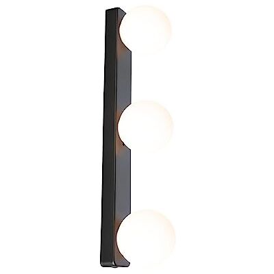 Paulmann 71070 Vägglampa Selection Bathroom Gove IP44 G9 230 V max. 3x20 W dimbar Matt svart, Satin Badrumsarmatur Paulmann 71070 Vägglampa Selection Bathroom Gove IP44 G9 230 V max. 3x20 W dimbar Matt svart, Satin Badrumsarmatur