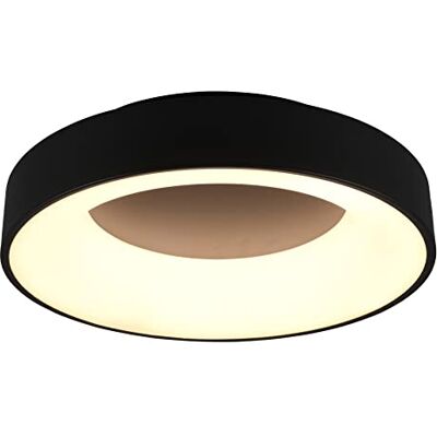 Trio Leuchten LED-taklampa Girona 671210132, metall svart matt, akryl, inklusive 27 watt LED, dimmer, minnesfunktion, nattlampa, fjärrkontroll Trio Leuchten LED-taklampa Girona 671210132, metall svart matt, akryl, inklusive 27 watt LED, dimmer, minnesfunktion, nattlampa, fjärrkontroll