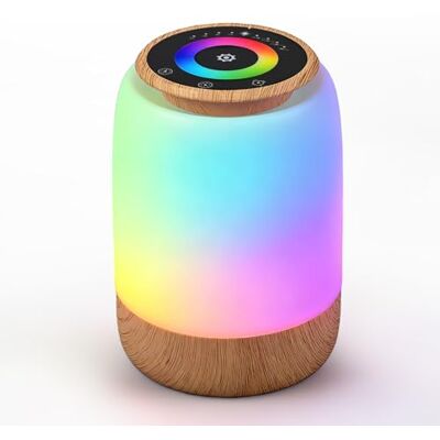 Carehabi Nattlampa, 256 färgväxlande RGB-LED-nattlampa, 7 belysningslägen, 4 ljusstyrkenivåer, timer och nedräkningsfunktion, stämning med timer, touch-nattlampa Rech Carehabi Nattlampa, 256 färgväxlande RGB-LED-nattlampa, 7 belysningslägen, 4 ljusstyrkenivåer, timer och nedräkningsfunktion, stämning med timer, touch-nattlampa Rech