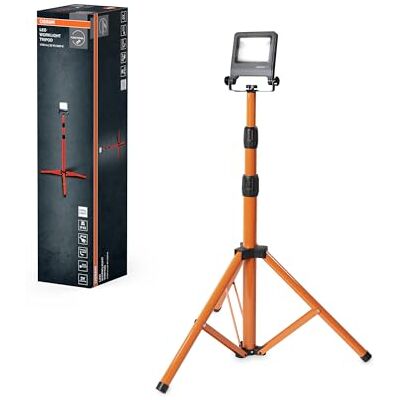 OSRAM LED-arbetslampa Tripod 1x20W 840, 4000K kallvit, 1700 lm, IP65, höjdjusterbar 1,8m, 360° OSRAM LED-arbetslampa Tripod 1x20W 840, 4000K kallvit, 1700 lm, IP65, höjdjusterbar 1,8m, 360°