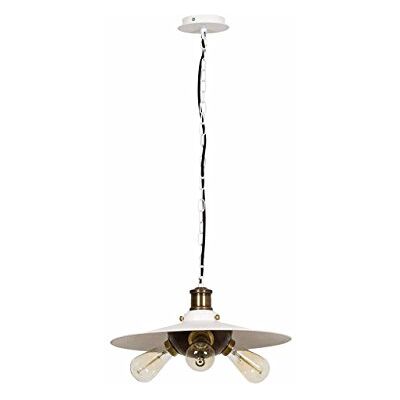 Homemania Vintage hängande lampa metall vit/guld 40 x 15 cm Kabel 110 cm 72 enheter Homemania Vintage hängande lampa metall vit/guld 40 x 15 cm Kabel 110 cm 72 enheter
