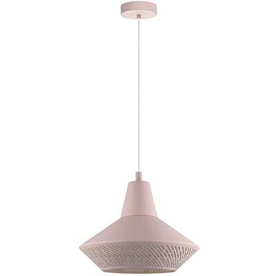 EGLO PIONDRO-P hänglampa stål 60 W, pastell aprikos EGLO PIONDRO-P hänglampa stål 60 W, pastell aprikos
